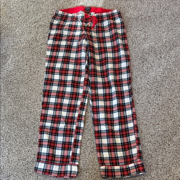 J. Crew Other - J. Crew 100% Cotton Red and Blue Plaid Pajama Pants, Small, Like New